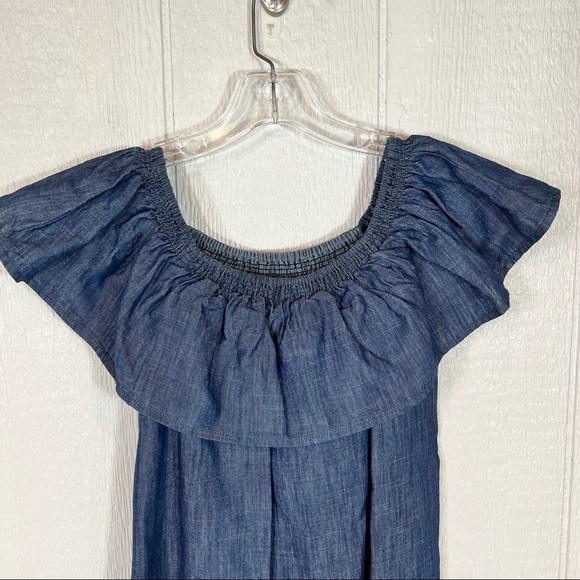 NEW Soft Joie Denim Dress Large - Picture 6 of 13